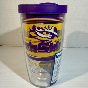 NEW LSU Tigers 16 oz Tervis Tumbler Cup H20 Bottle with Lid BPA Free Made In USA